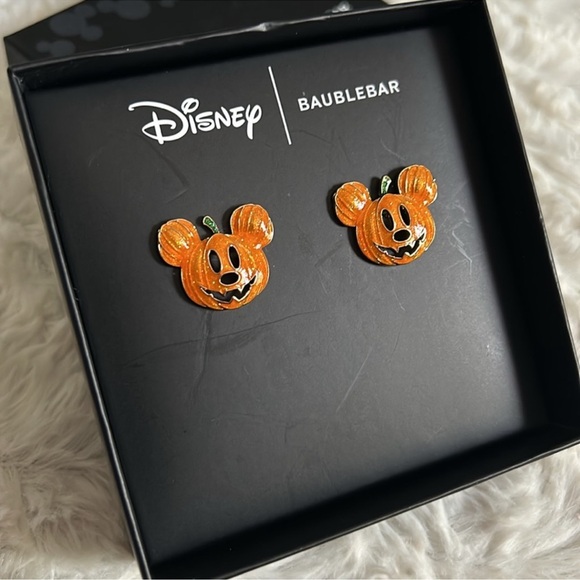 Disney x Baublebar Mickey Mouse Pumpkin Earrings - Picture 2 of 5